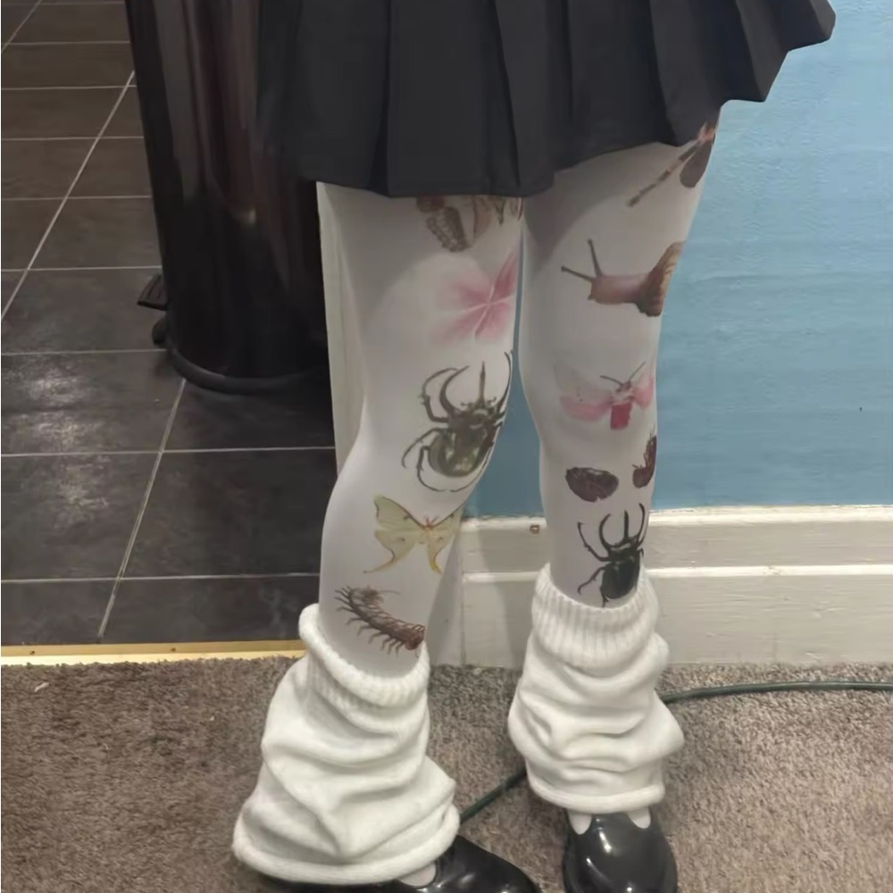 Bug Lover Weirdcore Leggings Tights Kawaii - Picture 3 of 5